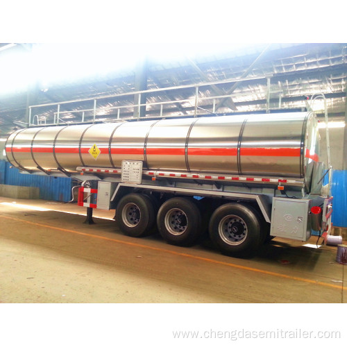 stainless steel fuel tanker truck trailer